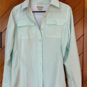 Exofficio Light Green Checkered Shirt